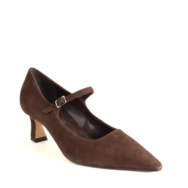 Décolleté Morgana Marrone miniatura 2