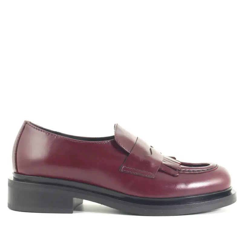 Mocassino Fringe Bordeaux