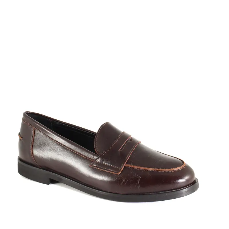 Mocassino Penny Marrone miniatura 2