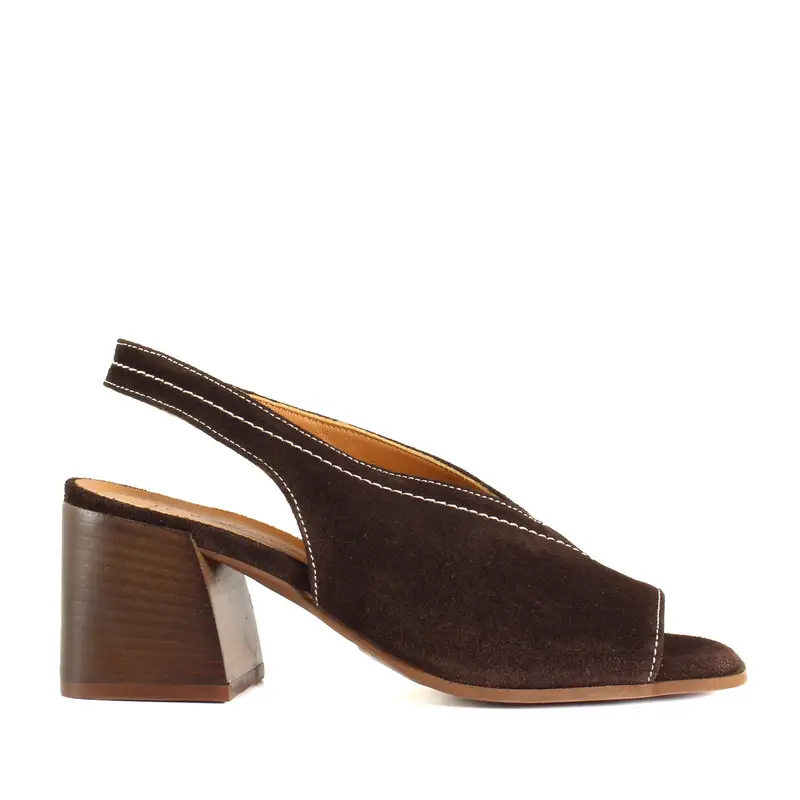 Sandalo Justine Marrone