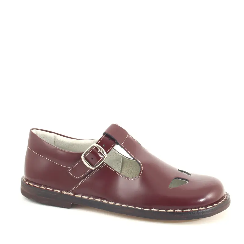 Le Walterine Scarpa Due Buchi George Bordeaux Size EU 38