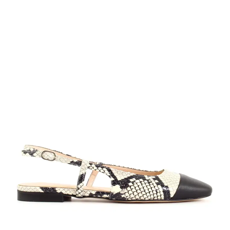 Slingback Ioka Animalier, Pitone