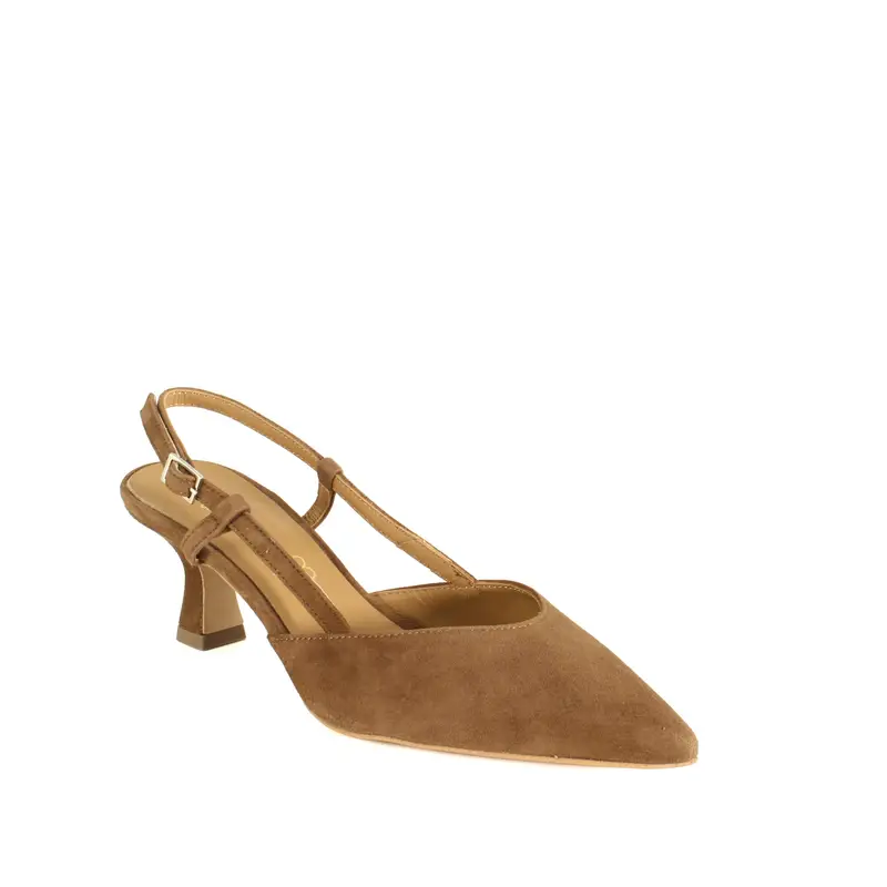 Le Walterine Slingback Maryl Cuoio, Marrone miniatura 2