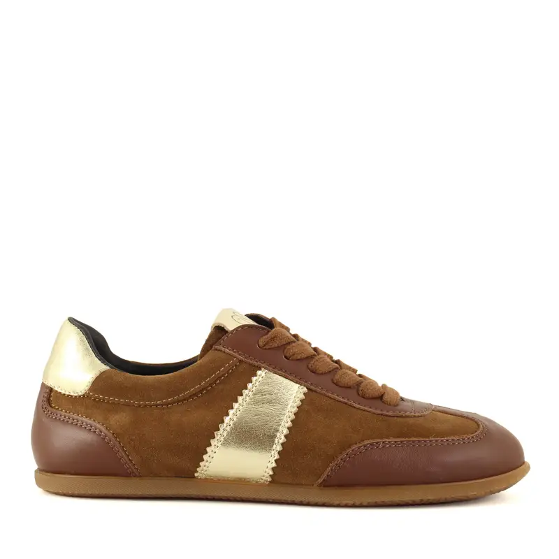 Sneaker Thea Cuoio, Oro