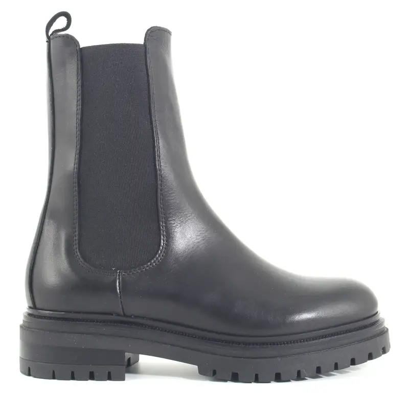 Le Walterine Stivaletto Chelsea in pelle nera per donna