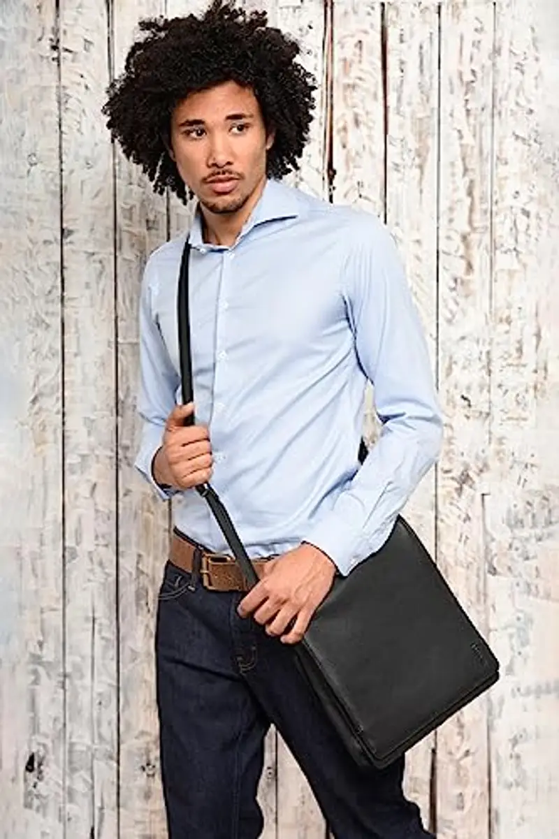 LEABAGS Borsa a tracolla Donna Nero 954624 miniatura 2