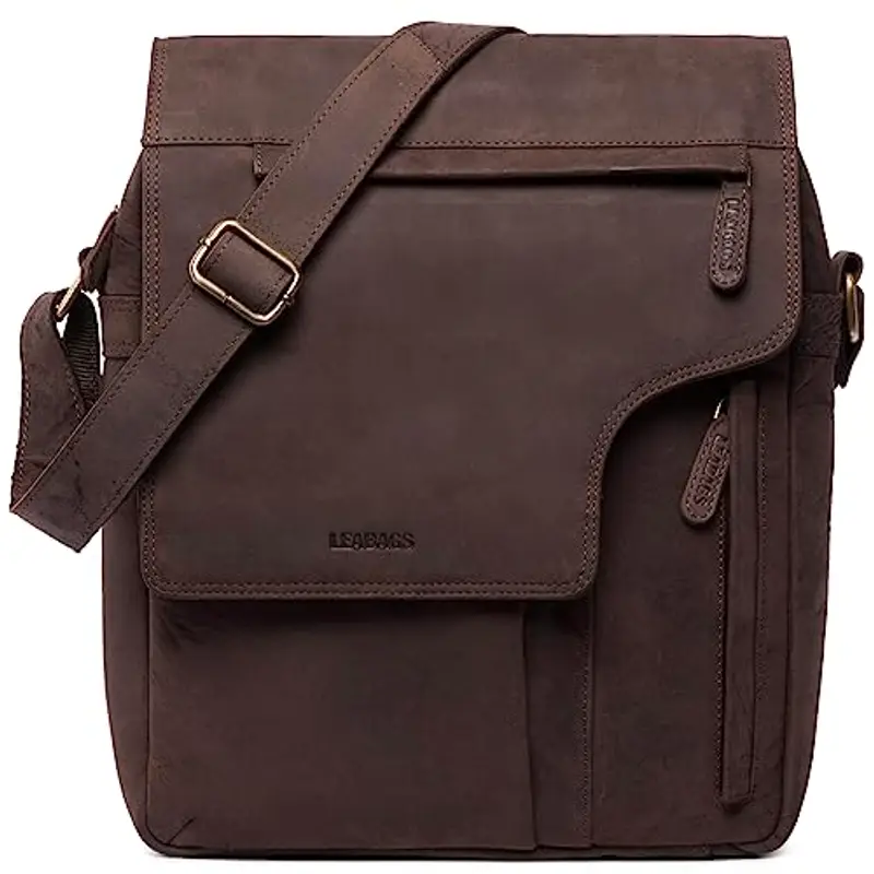 LEABAGS Borsa a tracolla Uomo Marrone 1600559