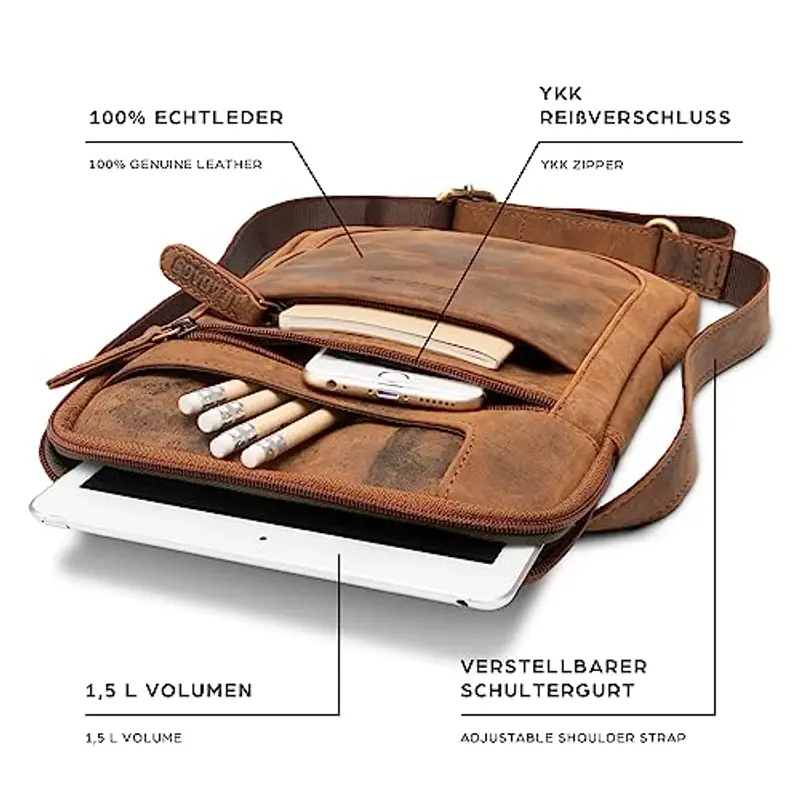 LEABAGS Borsello Uomo 1600404 miniatura 3