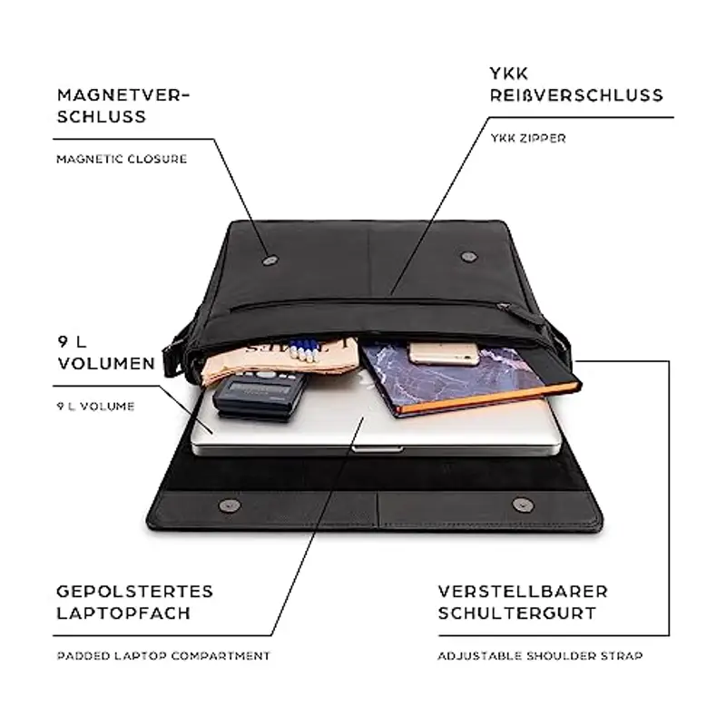 LEABAGS Borsa a tracolla Donna Multicolore 2592891 miniatura 3