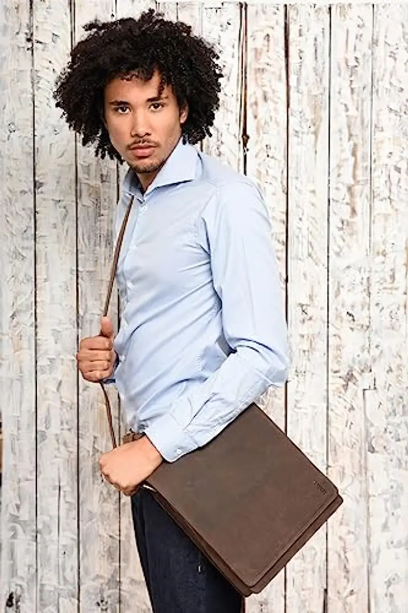 LEABAGS Borsello Uomo Verde 1351802 miniatura 2