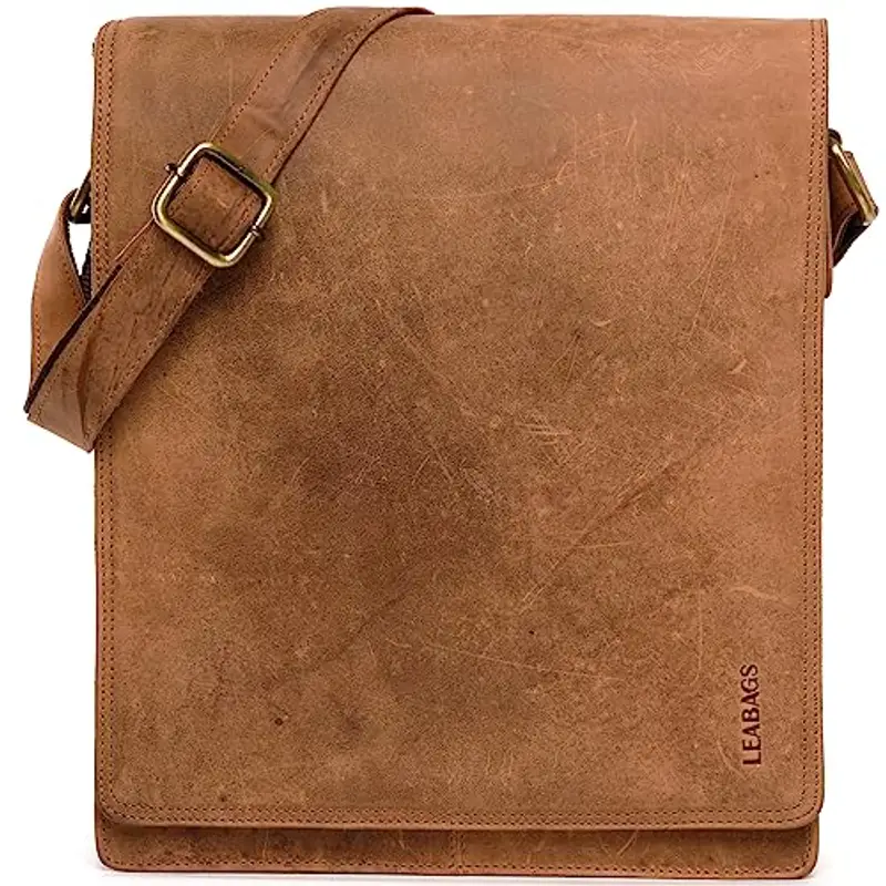 LEABAGS Borsa messenger Marrone 1913146