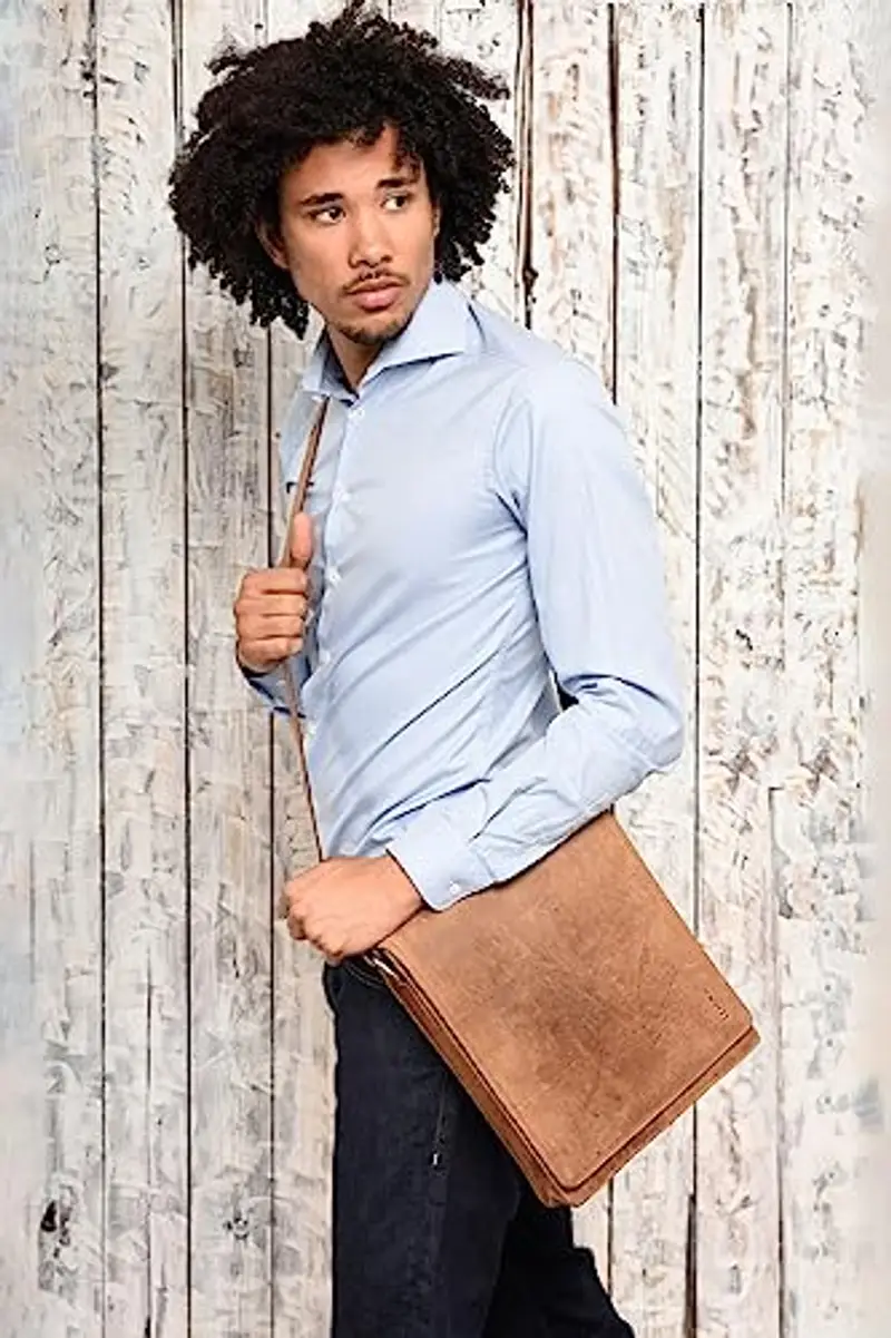 LEABAGS Borsa messenger Marrone 1913146 miniatura 2