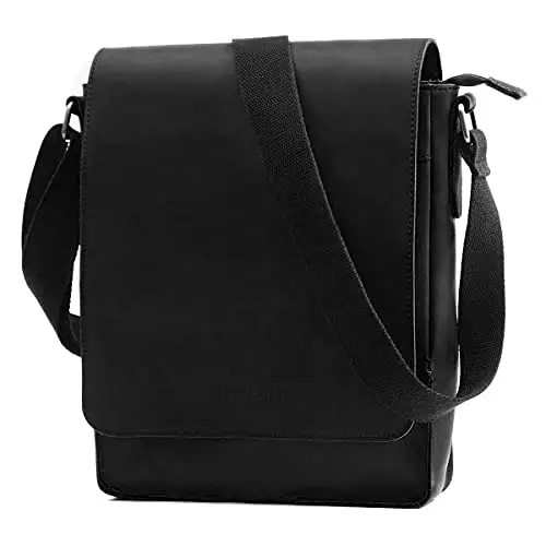 Leathario Borsa a tracolla Uomo Nero 3524799