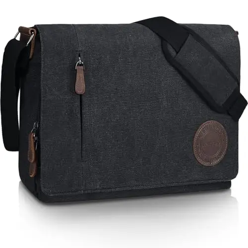 Leathario Borsa a tracolla Uomo Nero 2629835