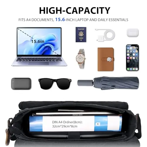 Leathario Borsa a tracolla Uomo Giallo 2629836 miniatura 3