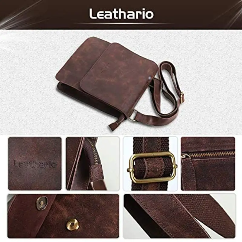 Leathario Borsello Uomo Marrone 1098069 miniatura 3