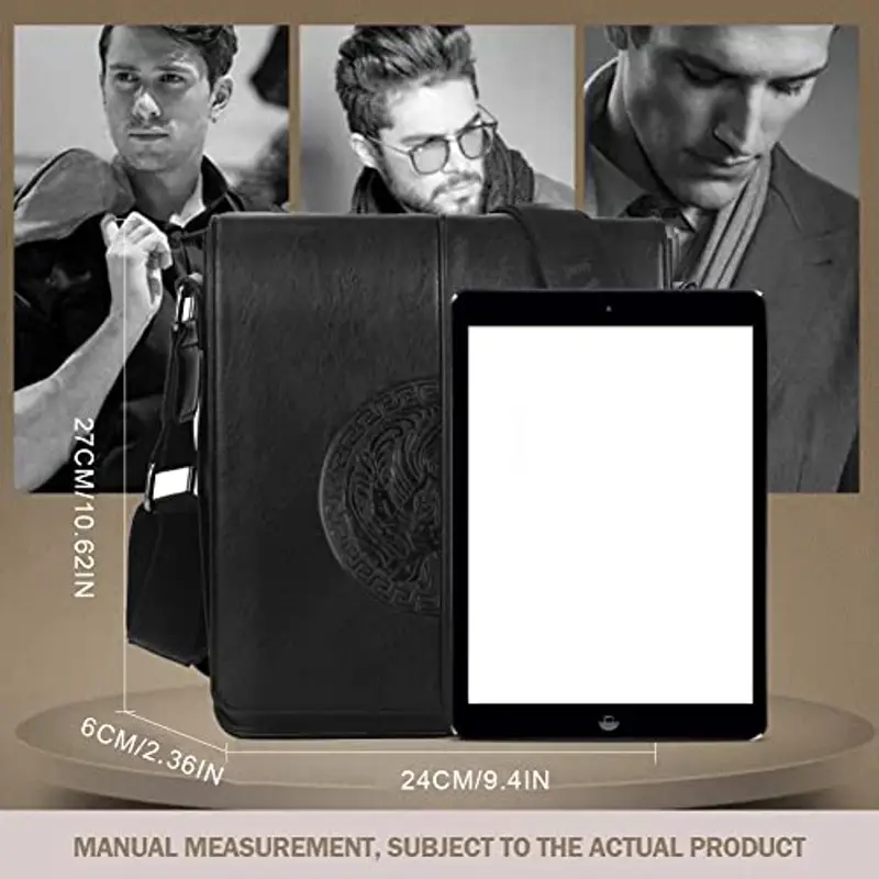 Leathario Borsello Uomo Nero 815071 miniatura 2