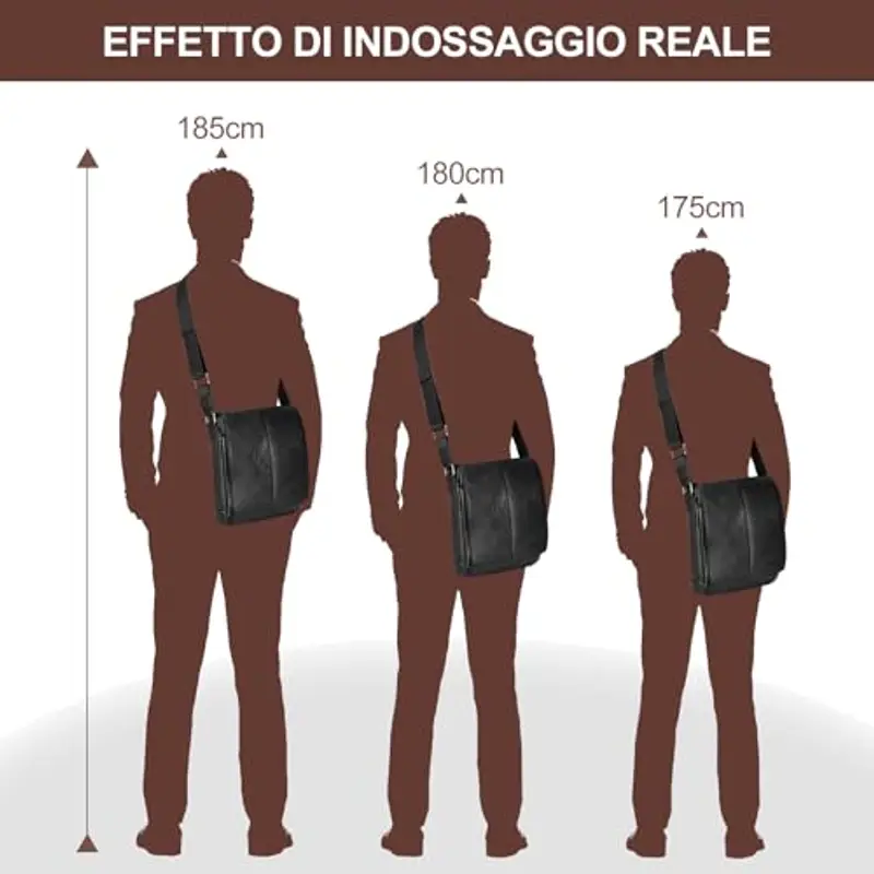 Leathario Borsello Uomo Nero 1597524 miniatura 3