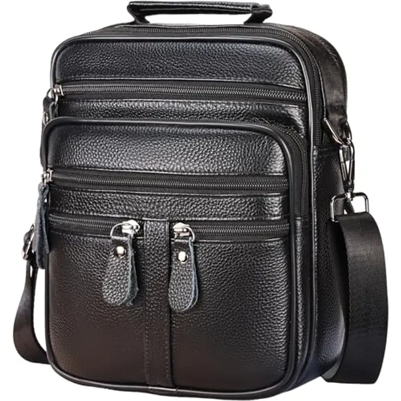 Leathario Borsello Uomo Nero 893234