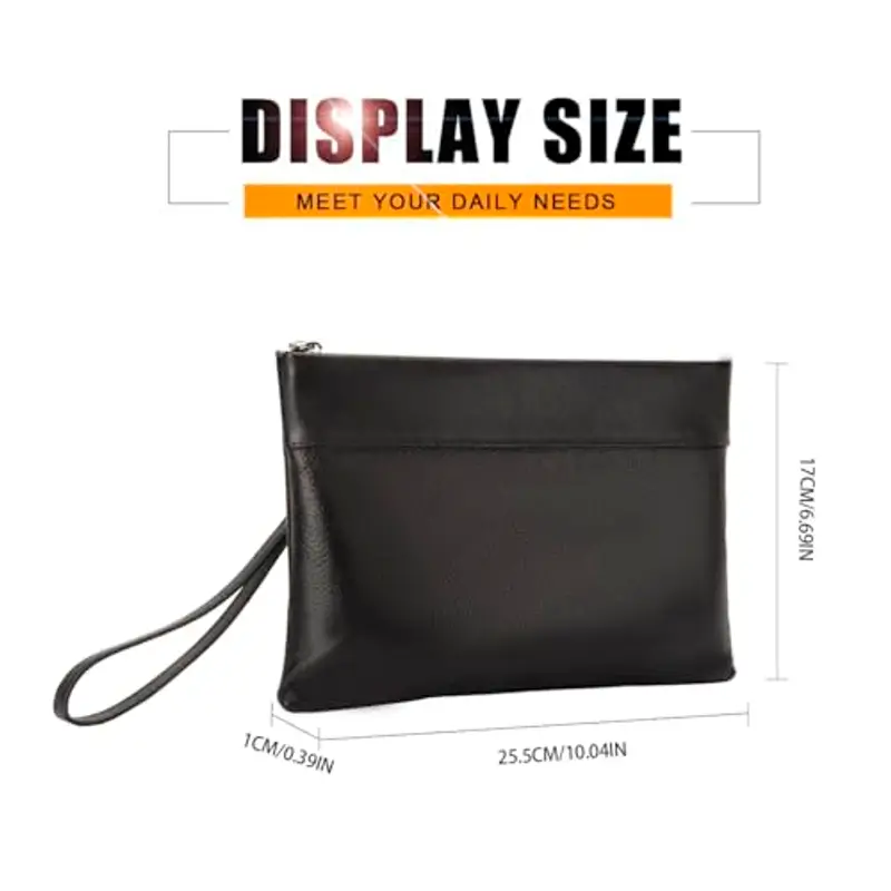 Leathario Pochette Uomo Nero 815139 miniatura 2