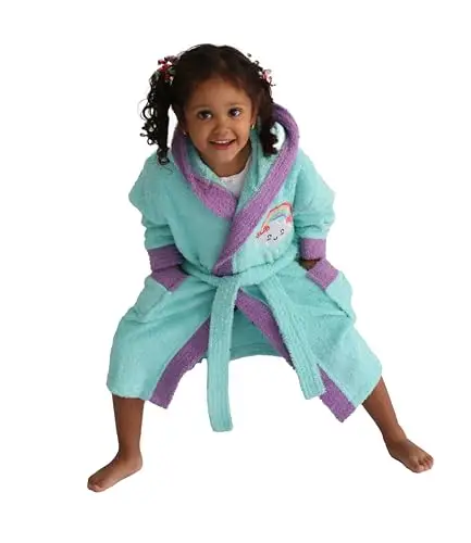 LEBENGOOD - Accappatoio bambina, bambino, Ragazze Cotone: Ragazza, Bambini - 100% Cotone OEKO miniatura 2