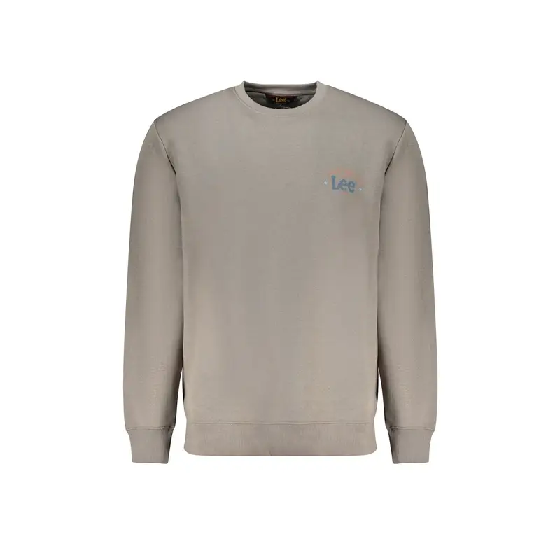 Lee Felpa Uomo Grigia con Stampa Logo