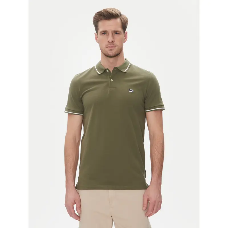 Polo Pique 112363855 Verde Regular Fit