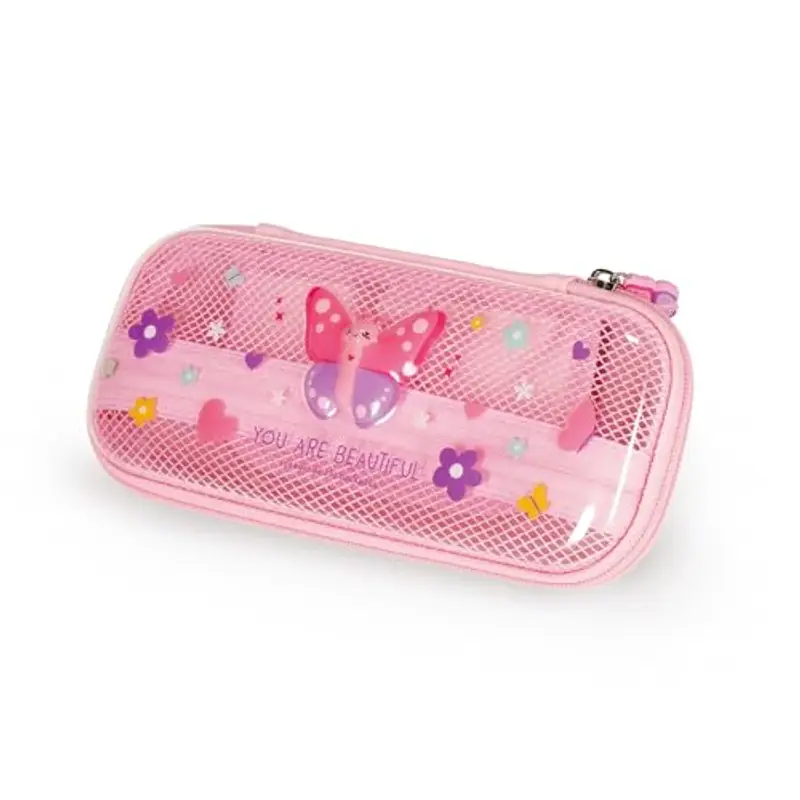 Legami - Astuccio Wonderwow, Tema Butterfly, 2 Scomparti e Portapenne interno, Scomparto interno con Tessuto a Rete, Chiusura a Zip, 23x11x5 cm miniatura 2