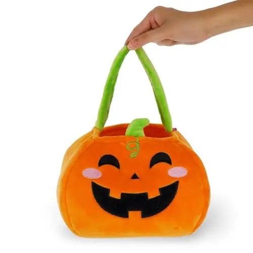 Legami - Borsa per Dolcetto o Scherzetto Halloween, Pumpkin, Sacchetto Porta Caramelle, Candy Bag, In Tessuto Morbido miniatura 3