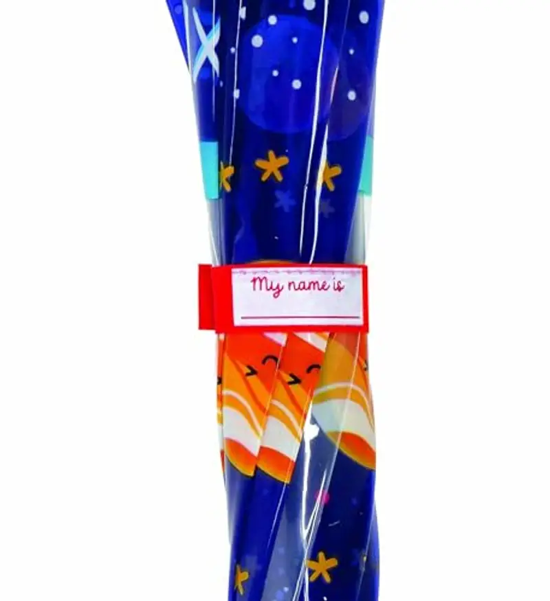 Legami - Ombrello per Bambini Dancin' In The Rain, Tema Space, Struttura Antivento, Apertura manuale, Chiusura in Tessuto con Spazio per Nome, Impugnatura a Gancio, 73x65 cm miniatura 3