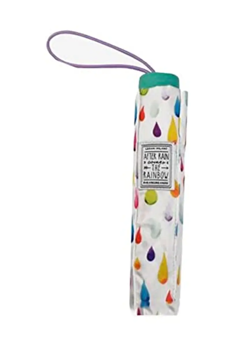 Legami Umb0001, Ombrello Pieghevole Ø 100 Cm In Poliestere Struttura Acciaio Nero Impugnatura Pl Unisex Adulto, AFTER RAIN, Small miniatura 2