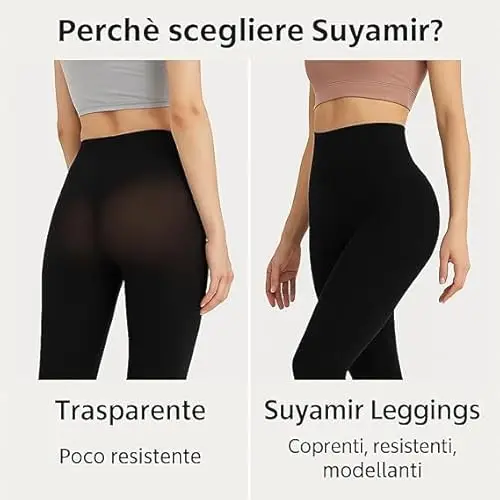 Suyamir Leggings Donna Grigio 3286035 miniatura 3