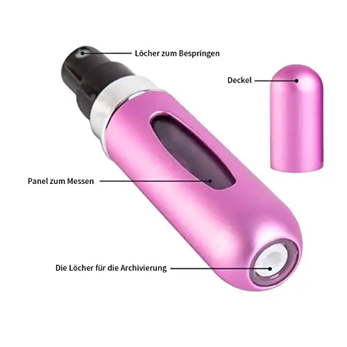 Leikedun 4 Pezzi Atomizzatore di Profumo, 5ml Mini Nebulizzatori Portatile Ricaricabile da Viaggio Bottiglia Colore miniatura 3
