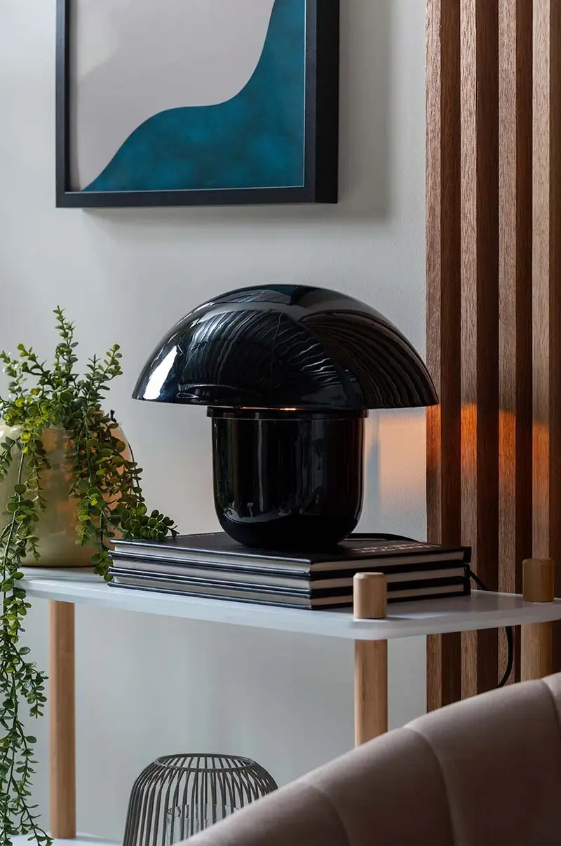 lampada da tavolo Fat Mushroom Nero miniatura 3