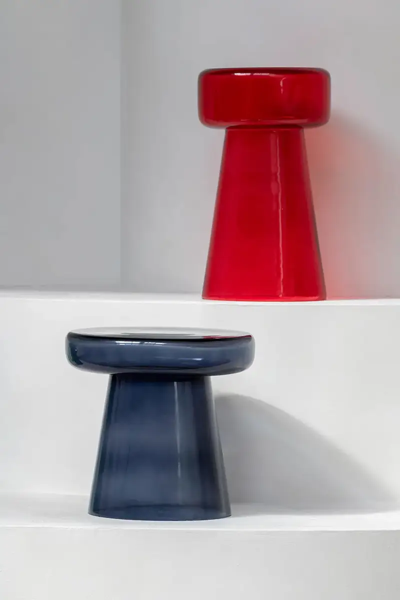 tavolino Corcho 30 x 50 cm Rosso miniatura 3