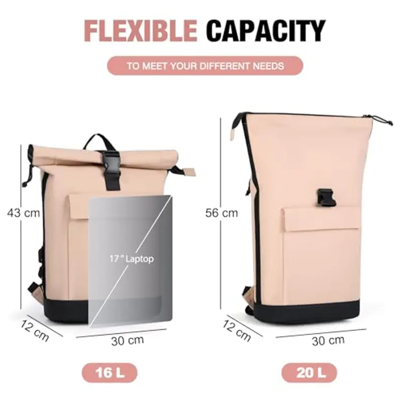 Lekeinchi Zaino da viaggio Donna Rosa 2109487 miniatura 3