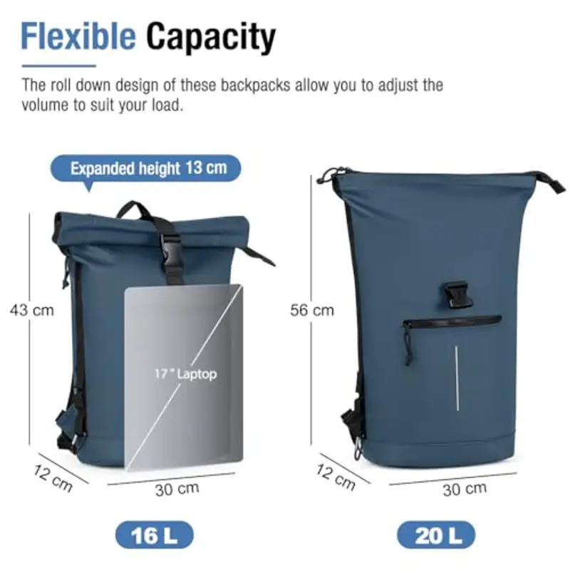 Lekeinchi Zaino da viaggio Uomo Blu 1598921 miniatura 2