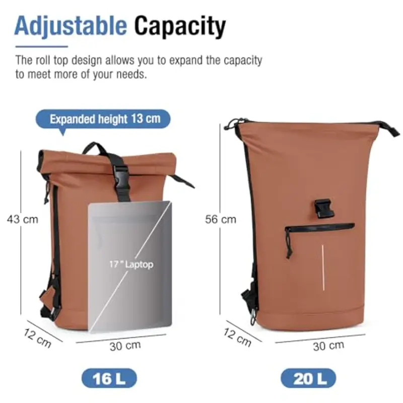 Lekeinchi Zaino da viaggio Uomo Marrone 1598918 miniatura 2