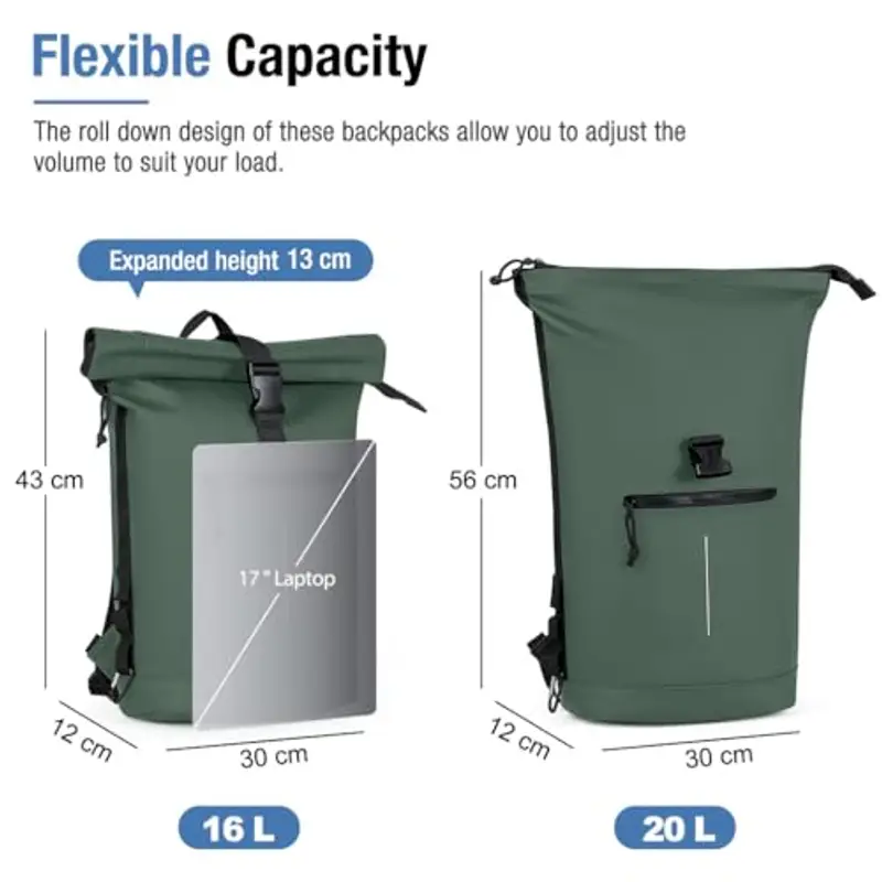 Lekeinchi Zaino da viaggio Uomo Verde 1598915 miniatura 2