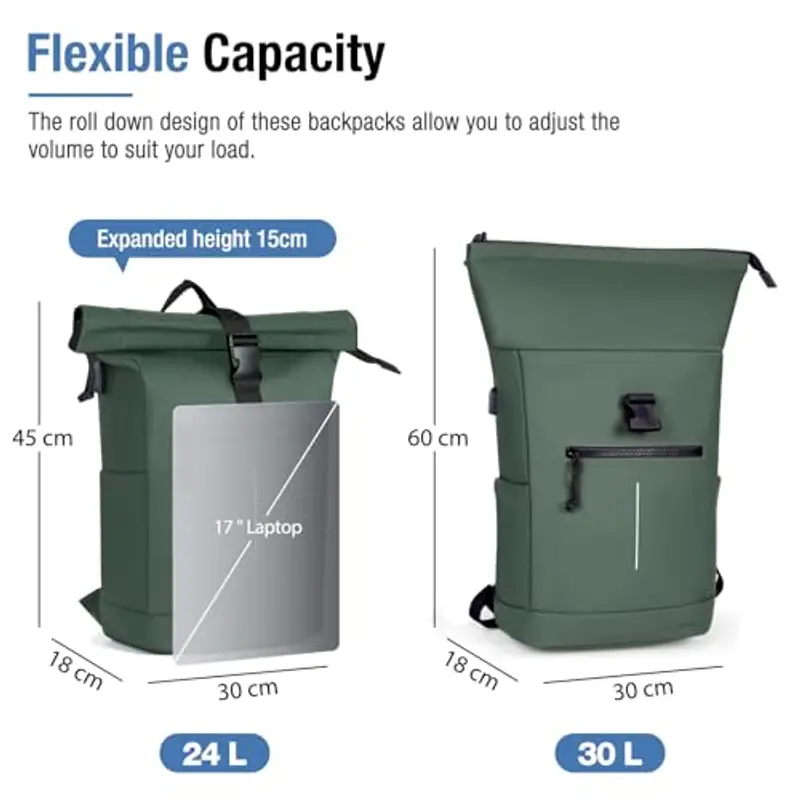 Lekeinchi Zaino da viaggio Uomo Verde 1598920 miniatura 2