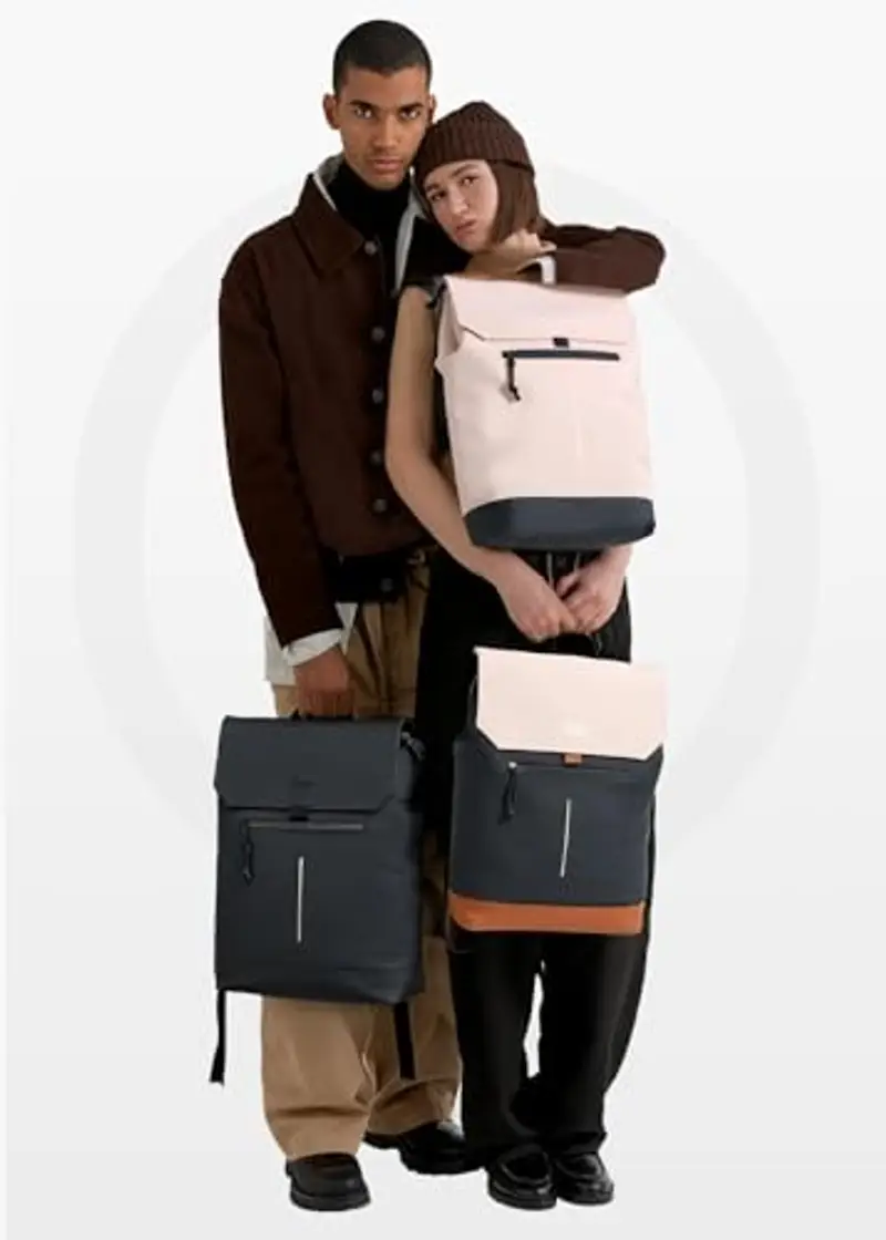 Lekespring Zaino Porta PC Donna 15.6 Pollici – Elegante Zaino Università e Lavoro Donna, Impermeabile per Laptop con Design Moderno, Ideale per Viaggi, Ufficio e Scuola, Rosa miniatura 2