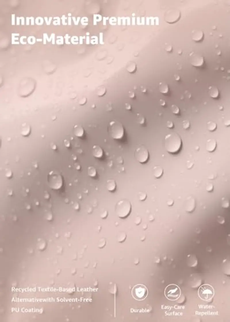 Lekespring Zaino Porta PC Donna 15.6 Pollici – Elegante Zaino Università e Lavoro Donna, Impermeabile per Laptop con Design Moderno, Ideale per Viaggi, Ufficio e Scuola, Rosa miniatura 3