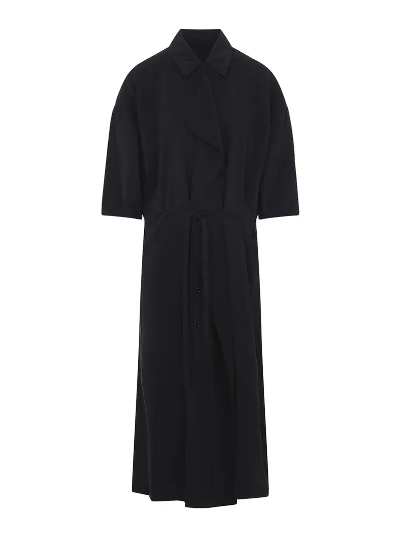 Abito midi asimmetrico Nero