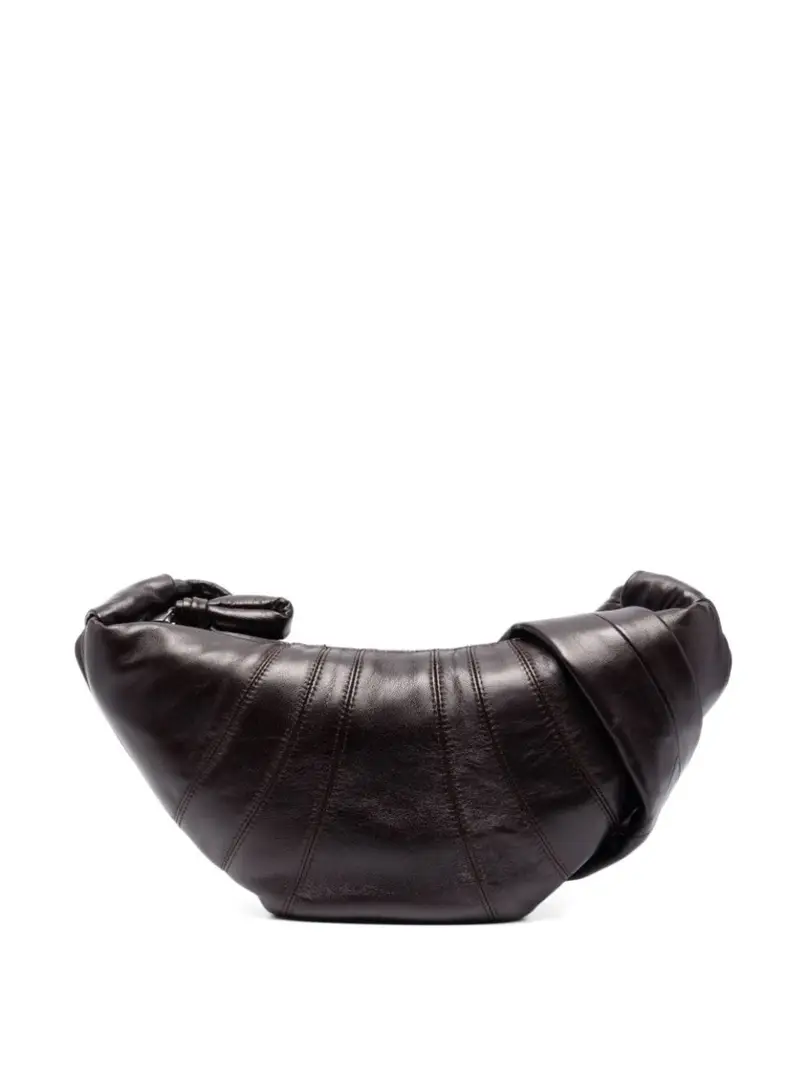 borsa piccola croissant MARRONE