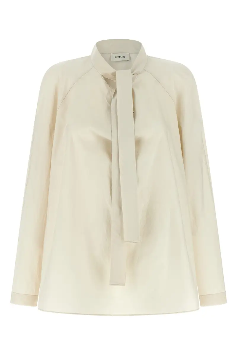 Camicia Collo Ascot Beige