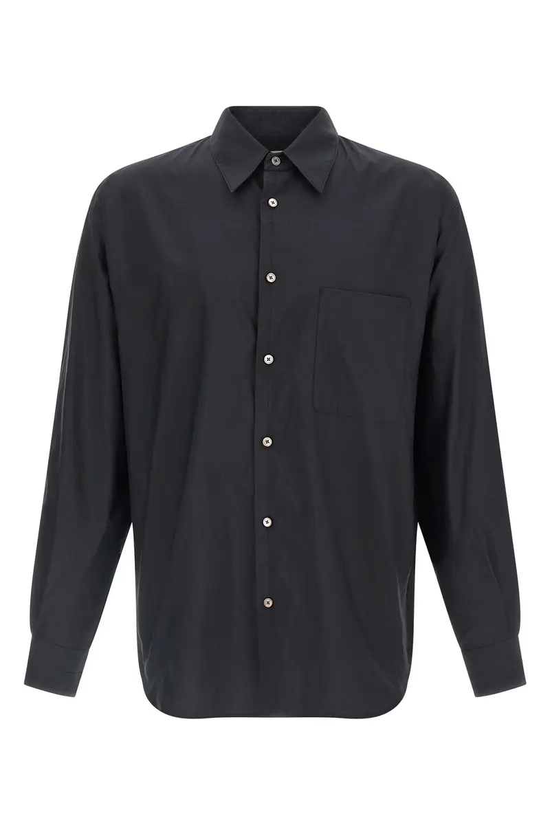 Camicia Cotone Seta Grigio