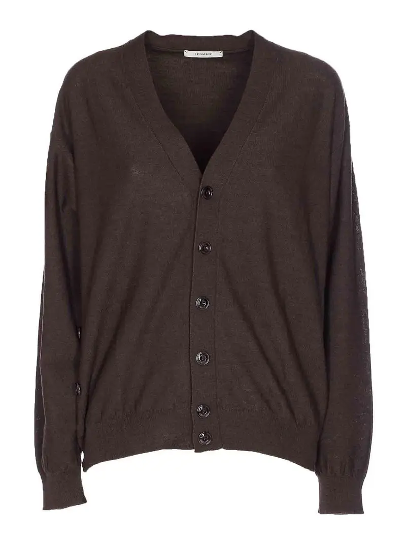Lemaire Cardigan Marrone 4001509