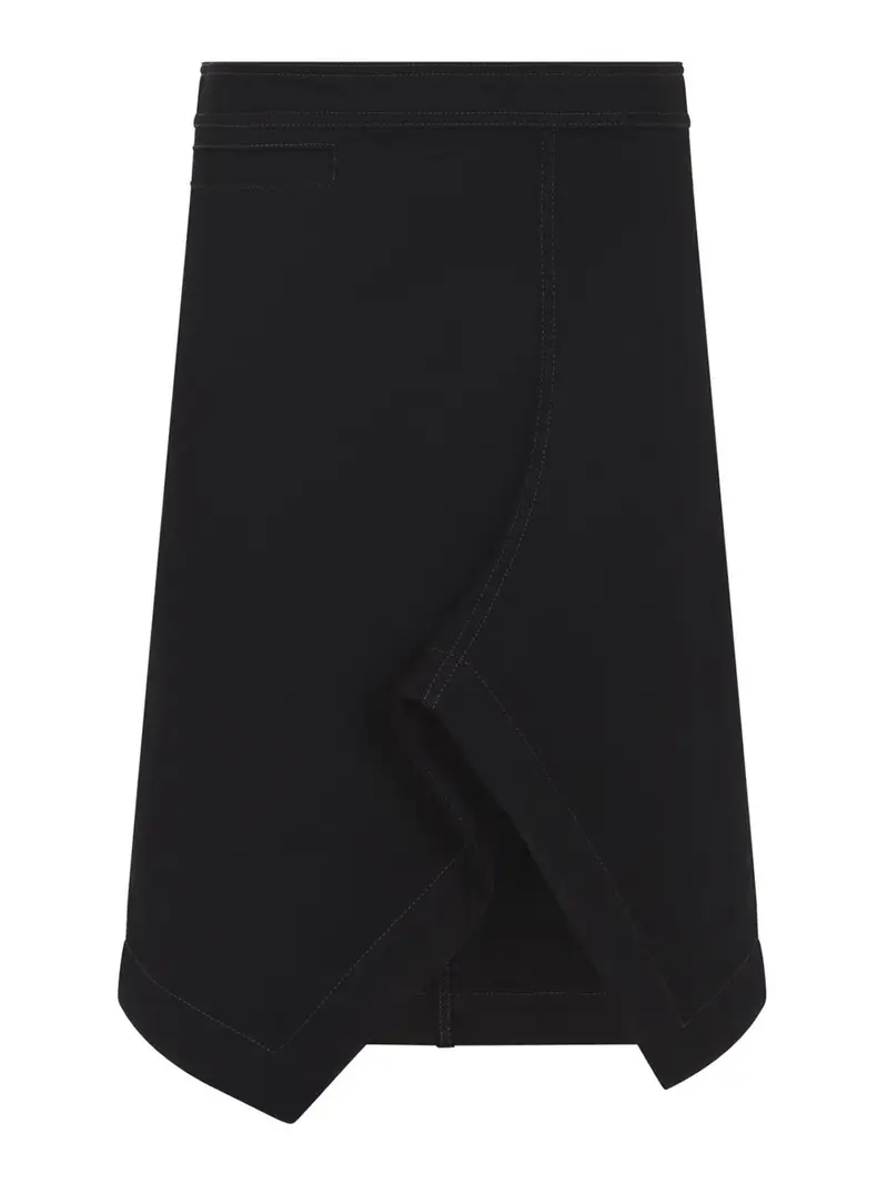 Gonna midi asimmetrica Nero