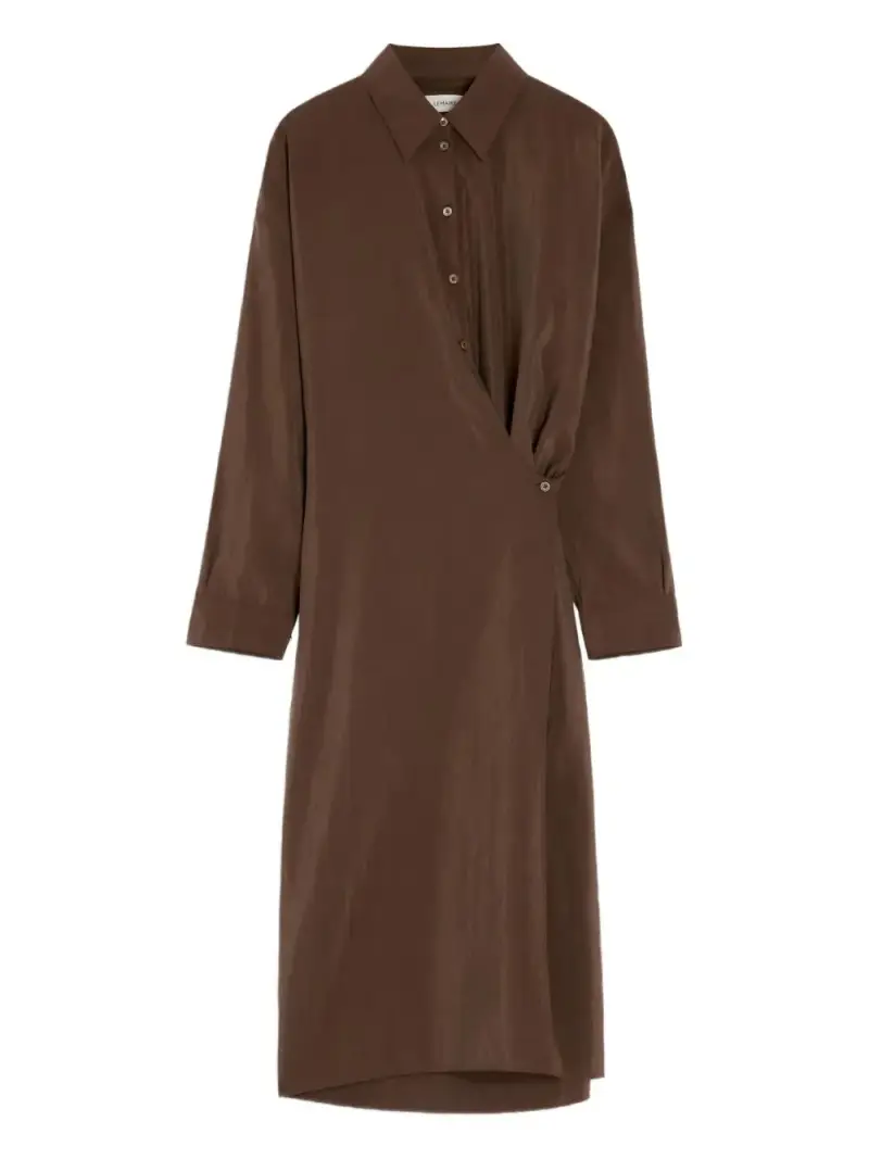 maxi dress lemaire MARRONE