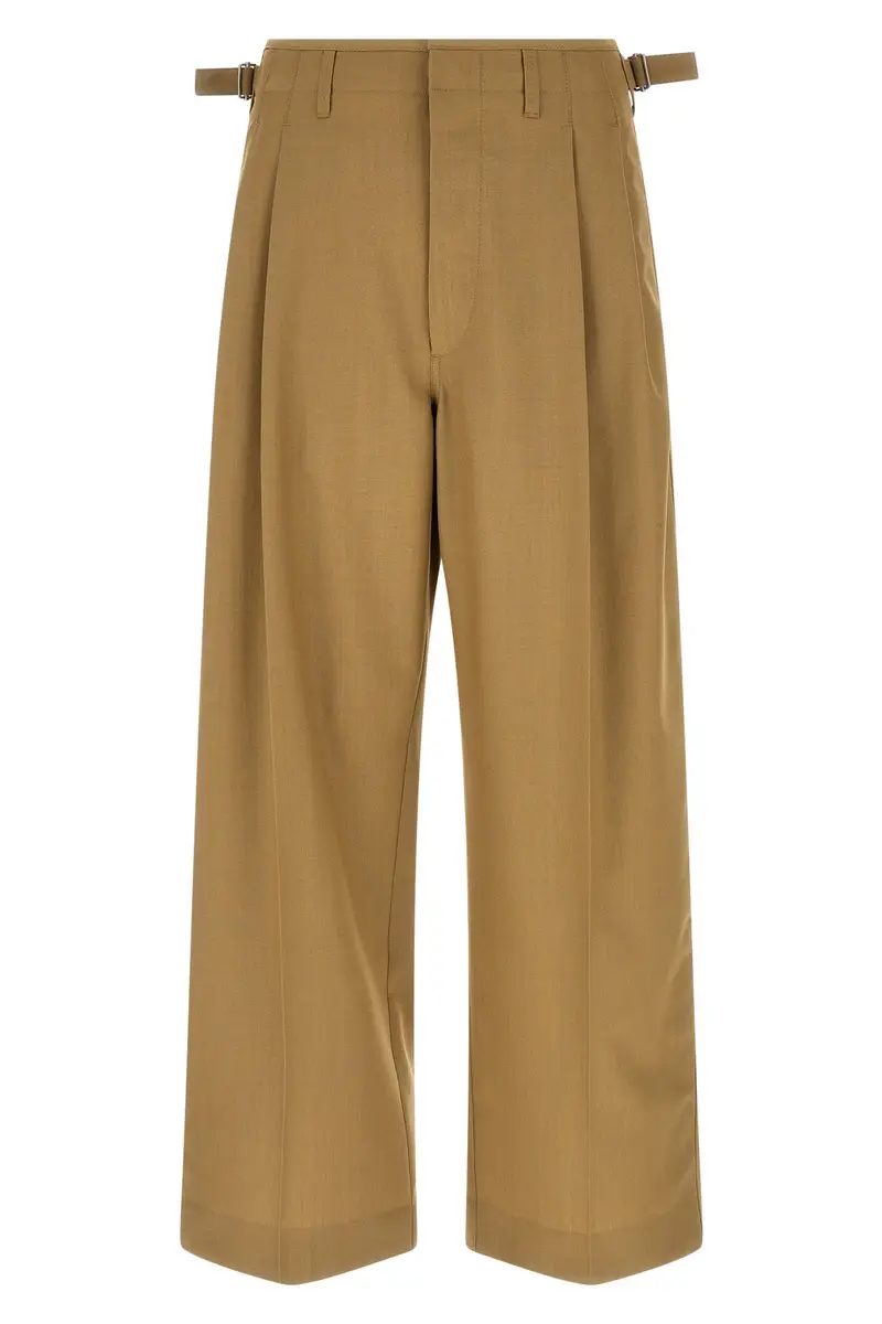 Pantalone Pleated Tailored Beige